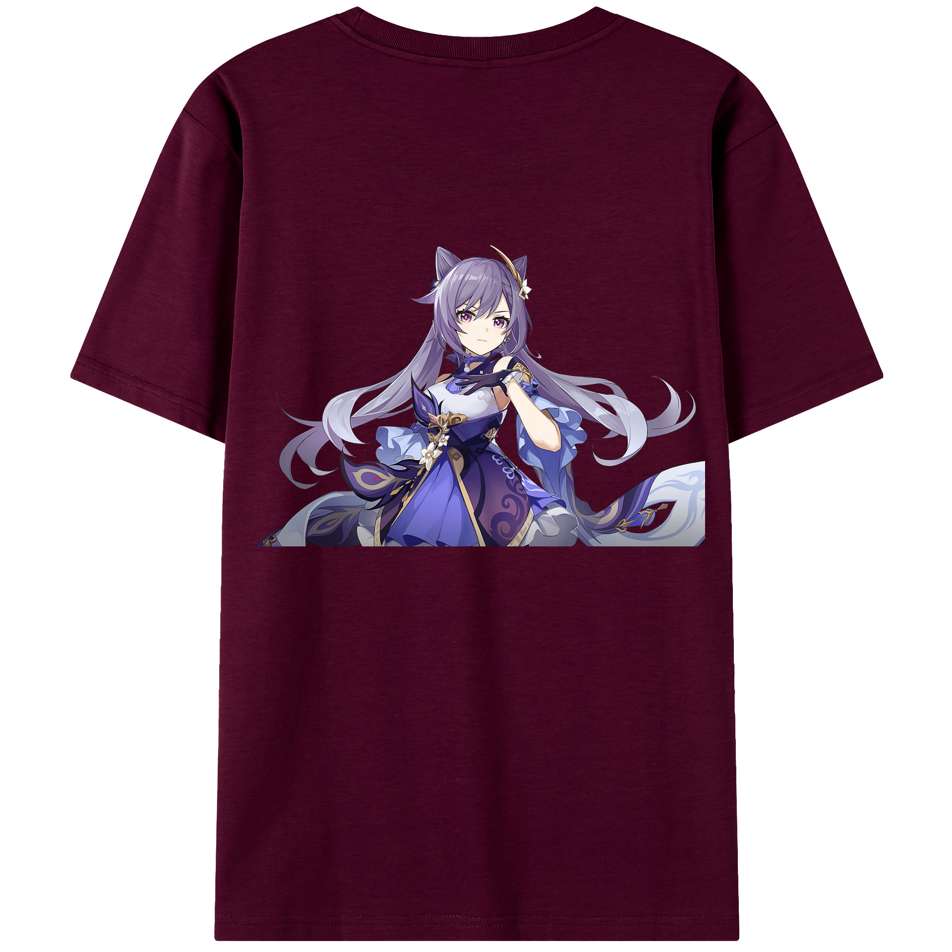 げんし神 刻晴 こくせい genshin Kokusei レディース半袖Tシャツ(バックプリント)